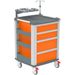 CARRELLO MULTIFUNZIONE COMPACT KART - portata 150kg - 61x66xh.97cm - arancione