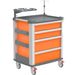 CARRELLO MULTIFUNZIONE MEDI KART - 4 cassetti - portata 200kg - 81x62xh.98cm - arancione