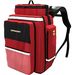 ZAINO EMERGENZA R-AID PRO IN CORDURA con 5 sacche M Series - 40x30xh.60cm - rosso/nero
